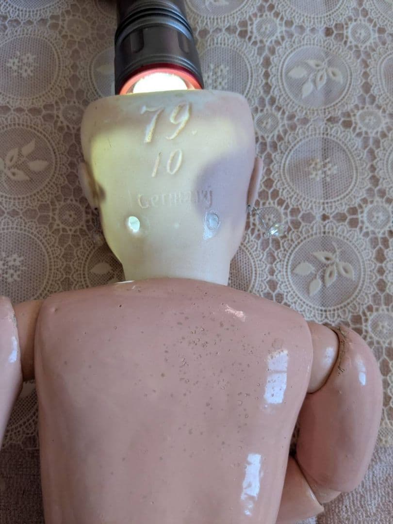 アンティークビスクドール　ドイツの子 ハンドベルク