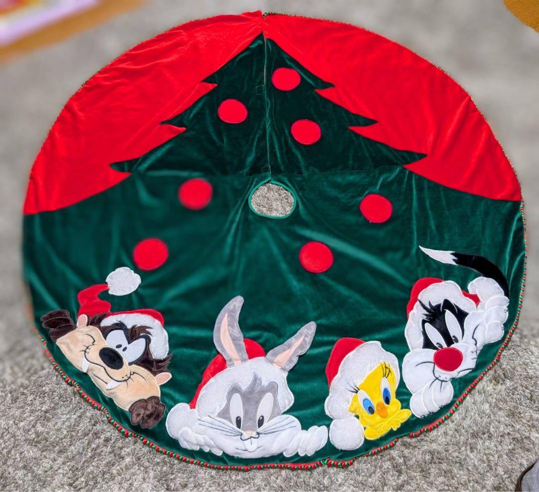 ワーナーブラザーズ　ヴィンテージ　ルーニーテューンズ　クリスマス　ツリースカート