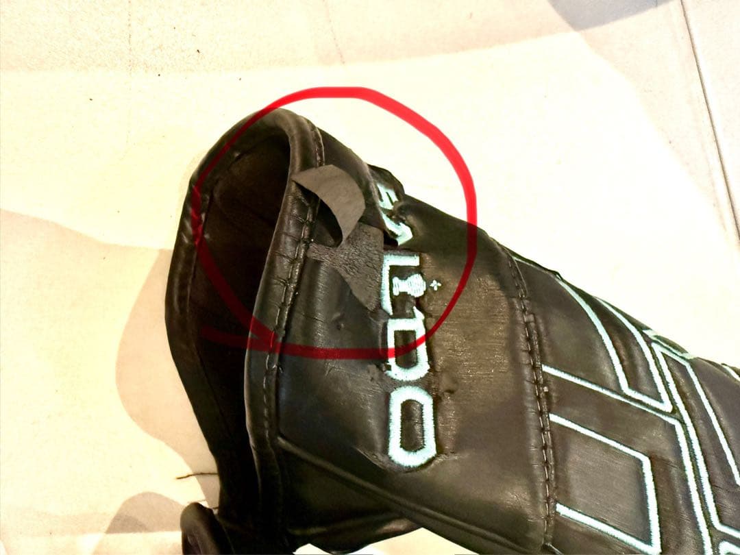 BAILDO キャディバッグ ブラック／ターコイズブルー