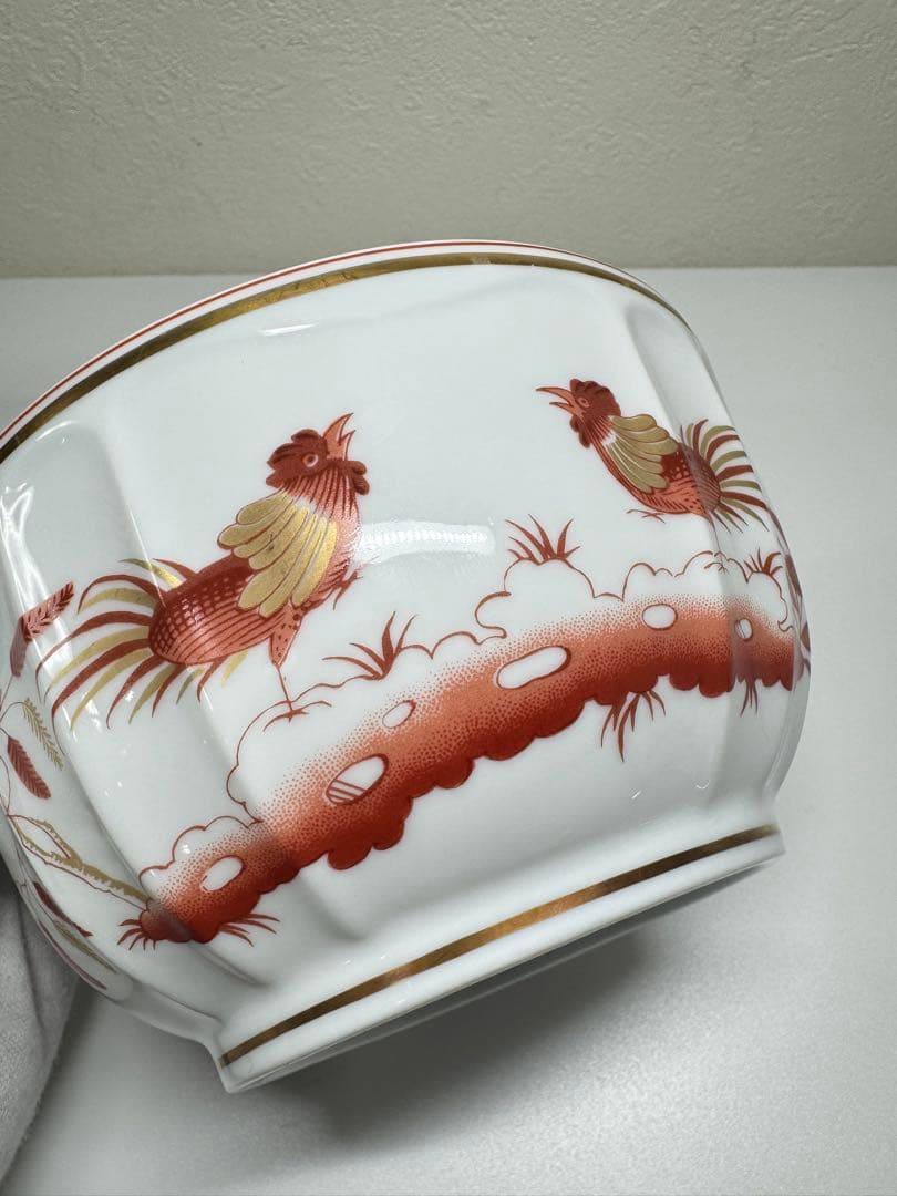 【高級】Richard Ginori レッドコック ボウル 2個セット