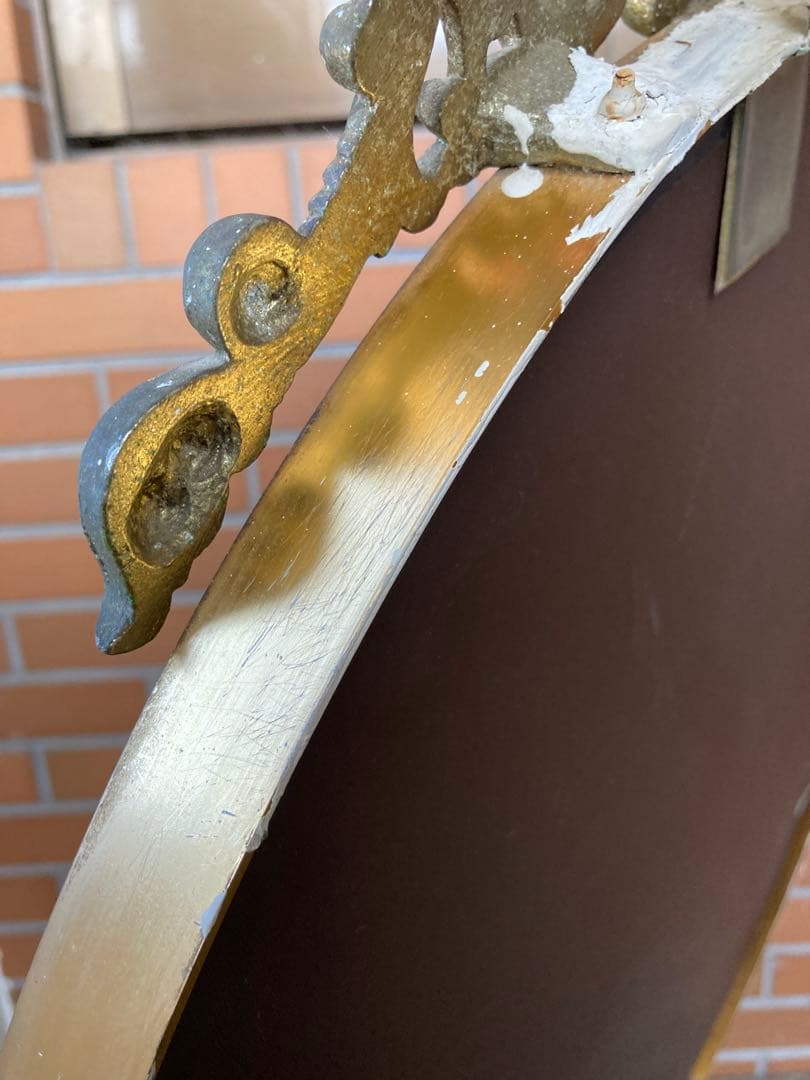 g アンティークミラー　アンティーク調　壁掛けミラー　壁掛けインテリア　ロココ調