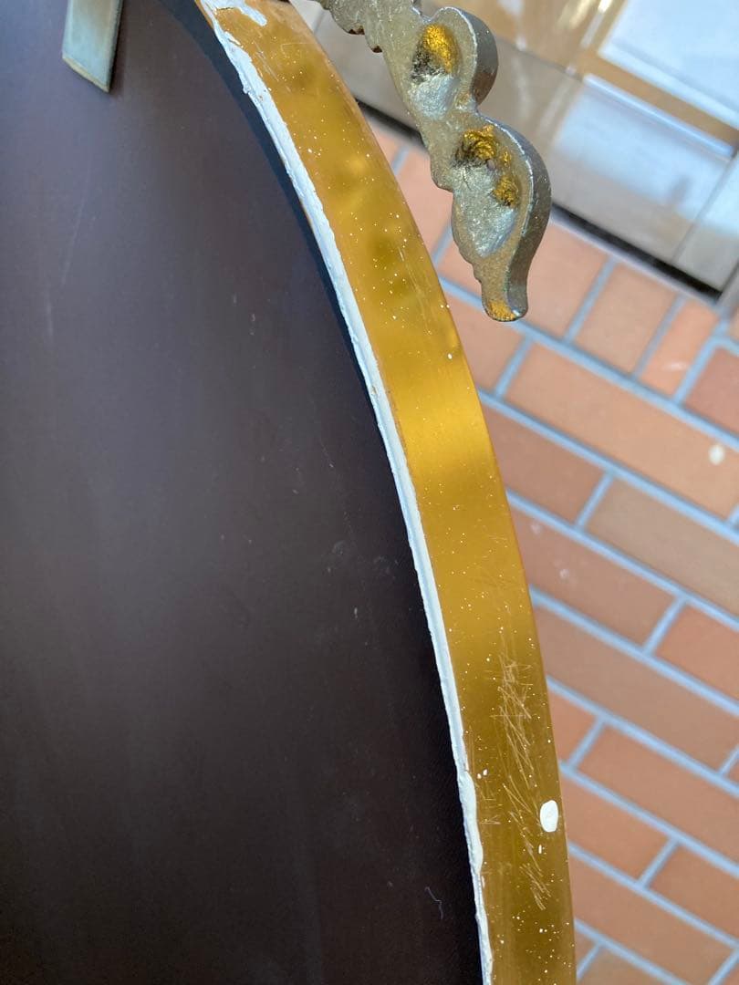 g アンティークミラー　アンティーク調　壁掛けミラー　壁掛けインテリア　ロココ調