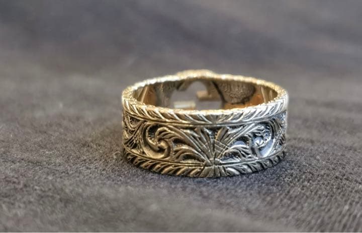 GUCCI(グッチ) 18K ゴールド インターロッキングG リング