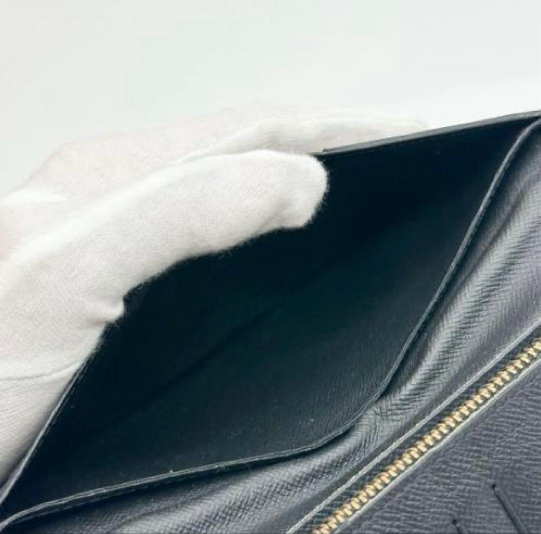 ルイヴィトン 長財布 モノグラム 黒 ポルトフォイユ ブラザ エクリプス