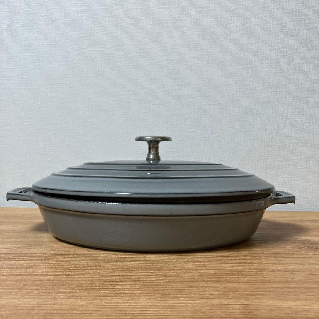 【STAUB（ストウブ） 】グラファイトグレー ホーロー鍋 3点セット