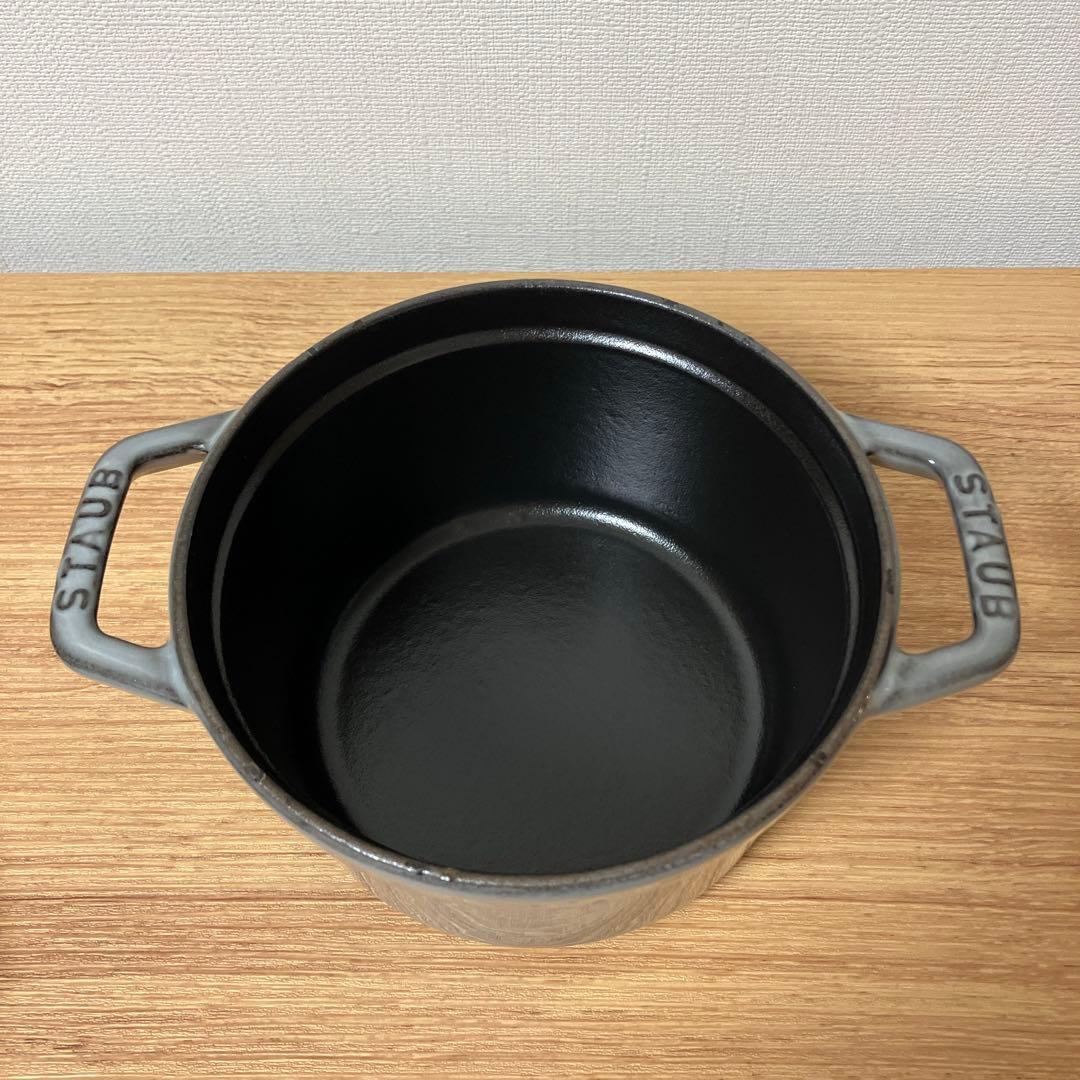 【STAUB（ストウブ） 】グラファイトグレー ホーロー鍋 3点セット