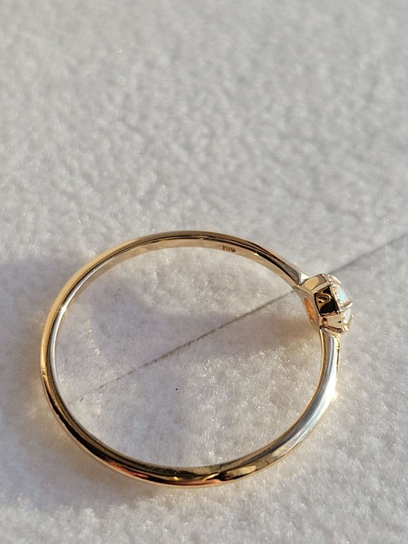 美品★K10 YG NOIR DE POUPEE リング 指輪 オパール