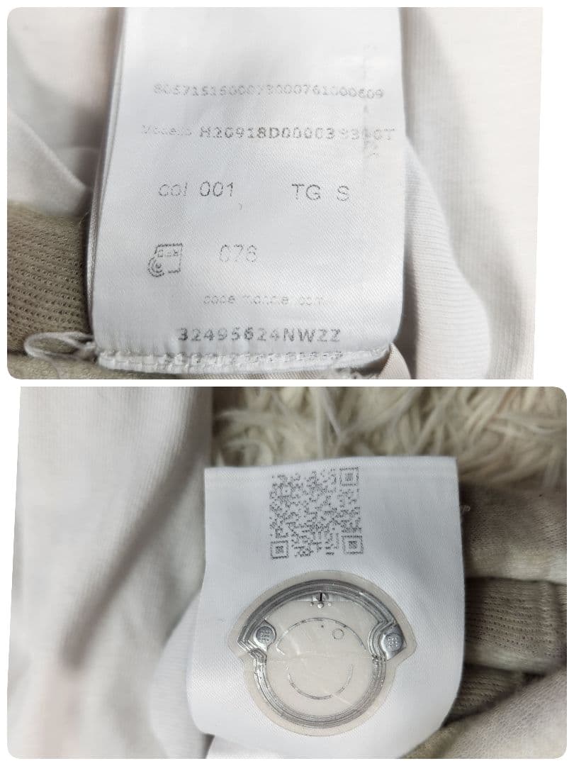 美品 MONCLER ロンT 2022 カットソー ロングスリーブ ロゴワッペン