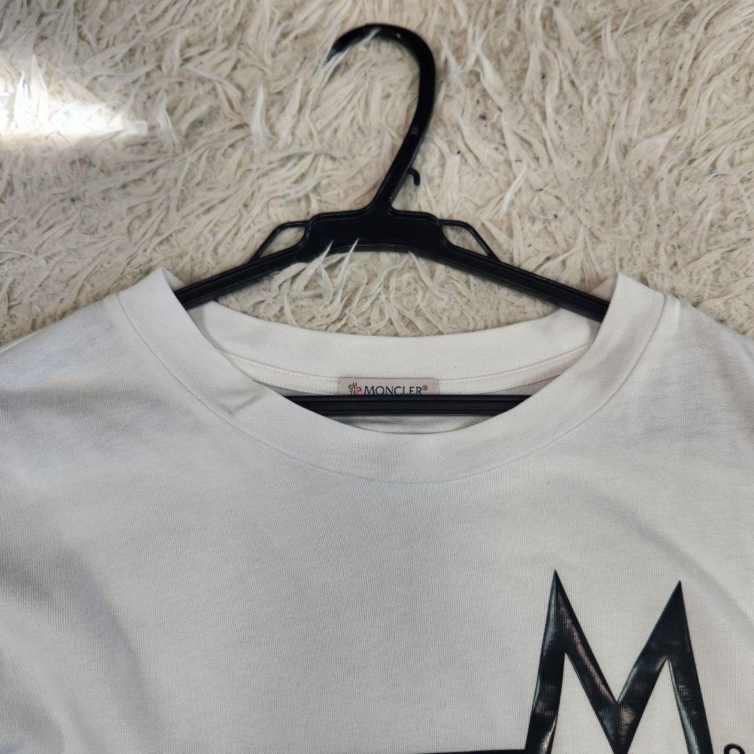 美品 MONCLER ロンT 2022 カットソー ロングスリーブ ロゴワッペン