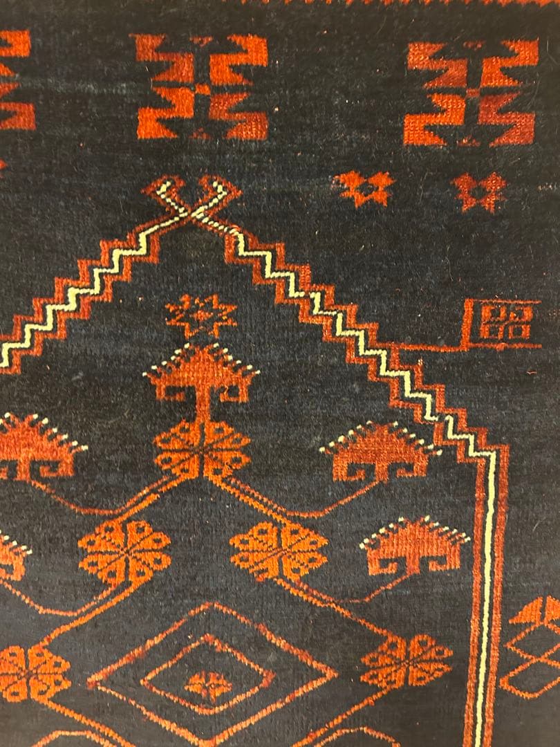 【一点物】最終値下げ貴重ヤージュベディルアンティーク絨毯トライバルラグ