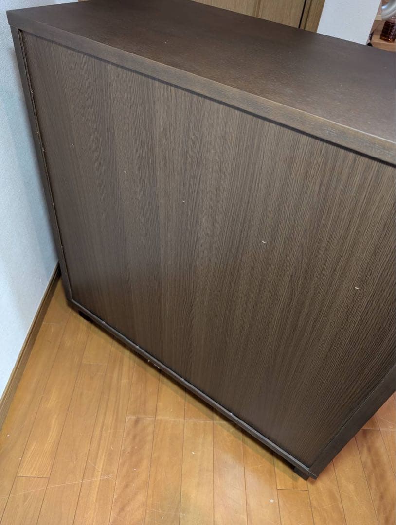 ■送料込■無印 MUJI 木製4段 チェスト 収納 ブラウン たんす 衣類収納