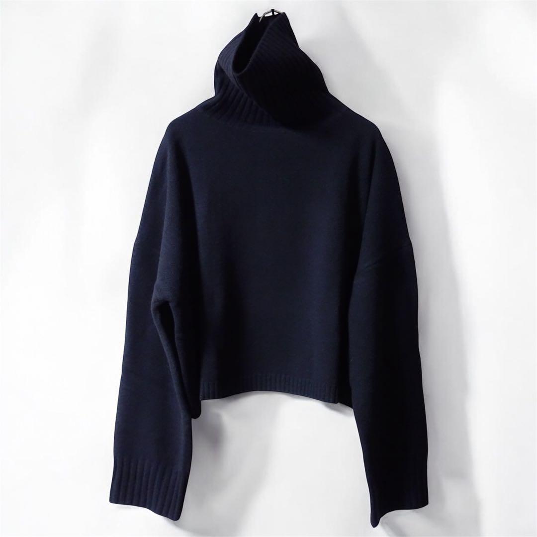 美品 ドゥーズィエムクラス Cropped タートルネック カシミヤ混 ニット