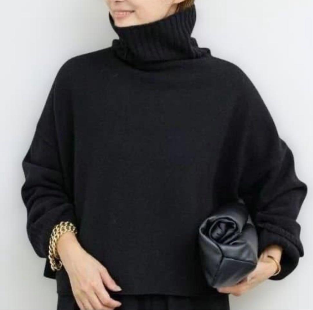 美品 ドゥーズィエムクラス Cropped タートルネック カシミヤ混 ニット