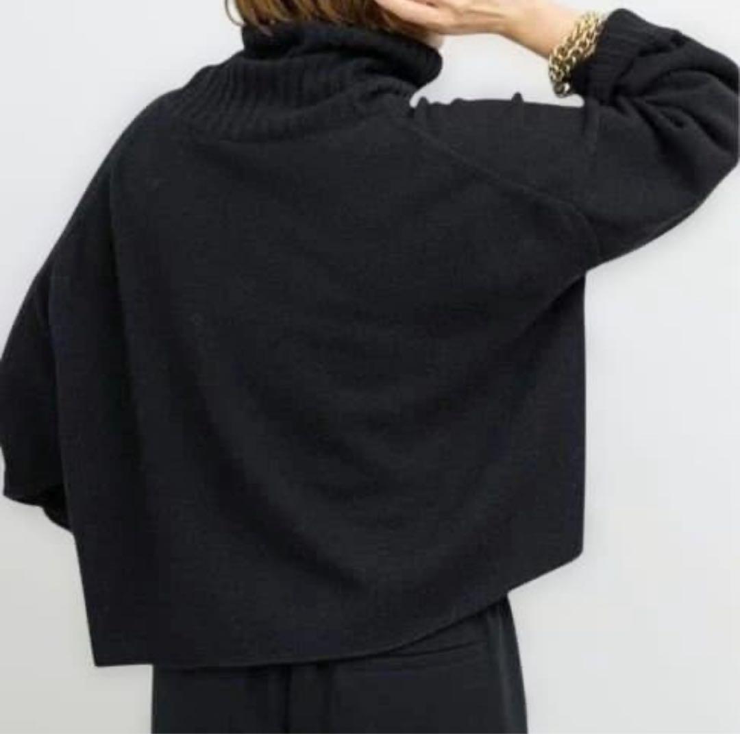 美品 ドゥーズィエムクラス Cropped タートルネック カシミヤ混 ニット