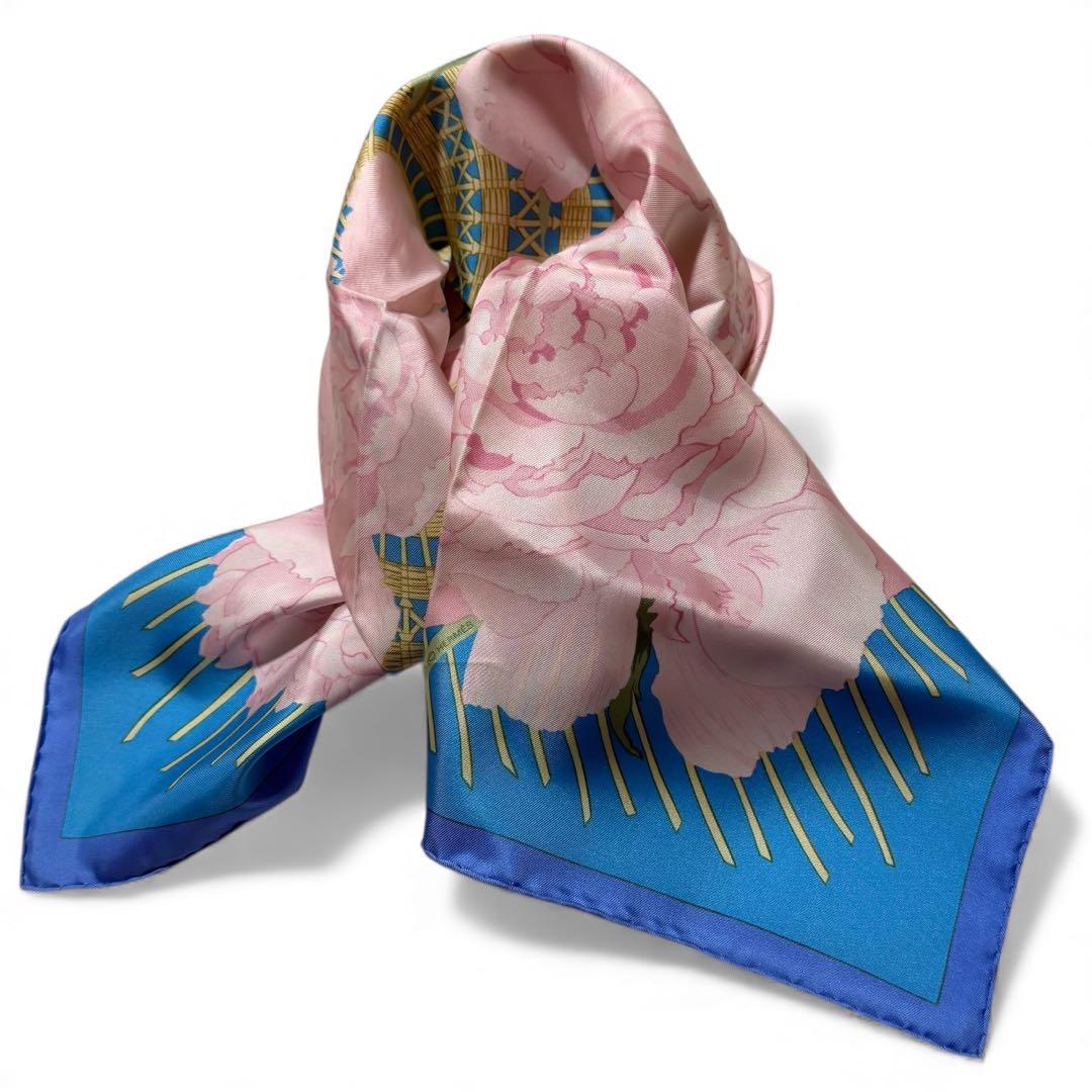 エルメス HERMES スカーフ　カレ90 Les Pivoines