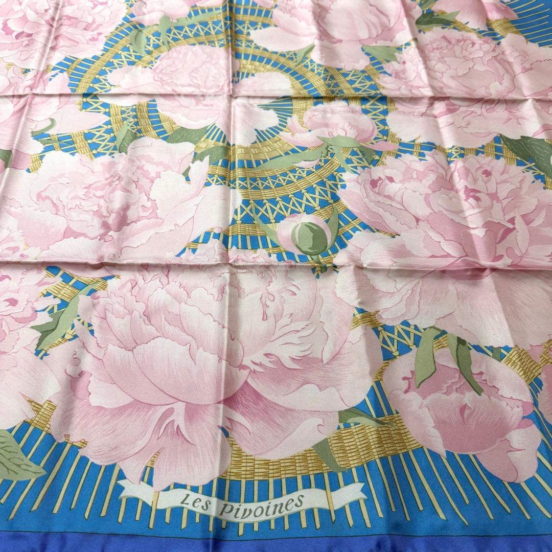 エルメス HERMES スカーフ　カレ90 Les Pivoines