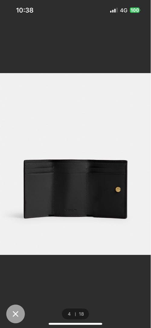 COACH ミニ トライフォールド ウォレット