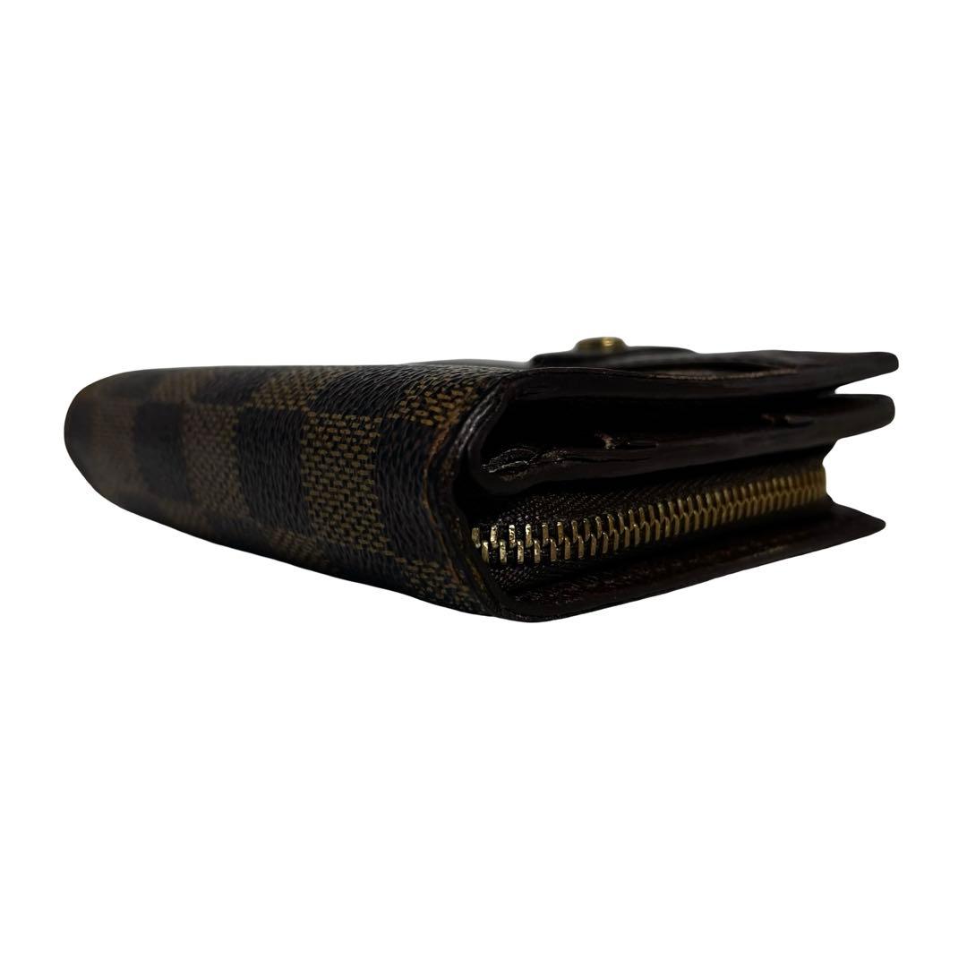 希少✨ルイヴィトン ポルトフォイユ ダミエ PVC 二つ折り財布 ブラウン