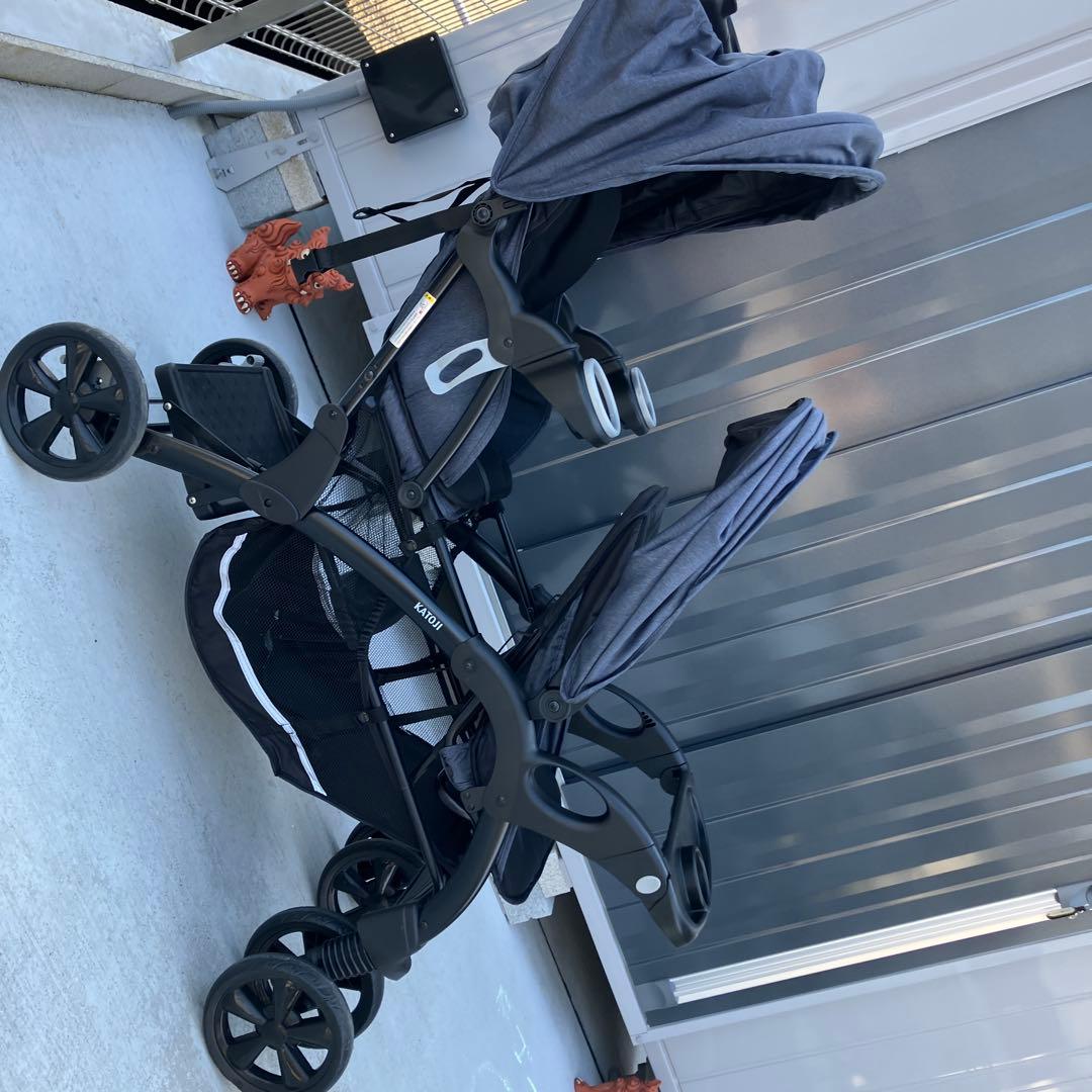 2人乗りベビーカー　2人でゴーDX KATOJI