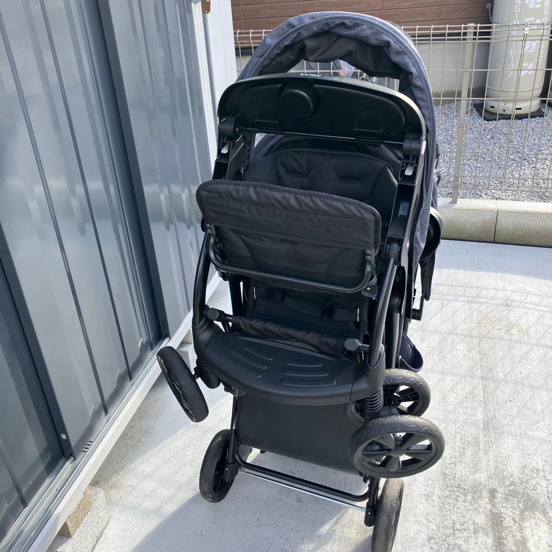 2人乗りベビーカー　2人でゴーDX KATOJI