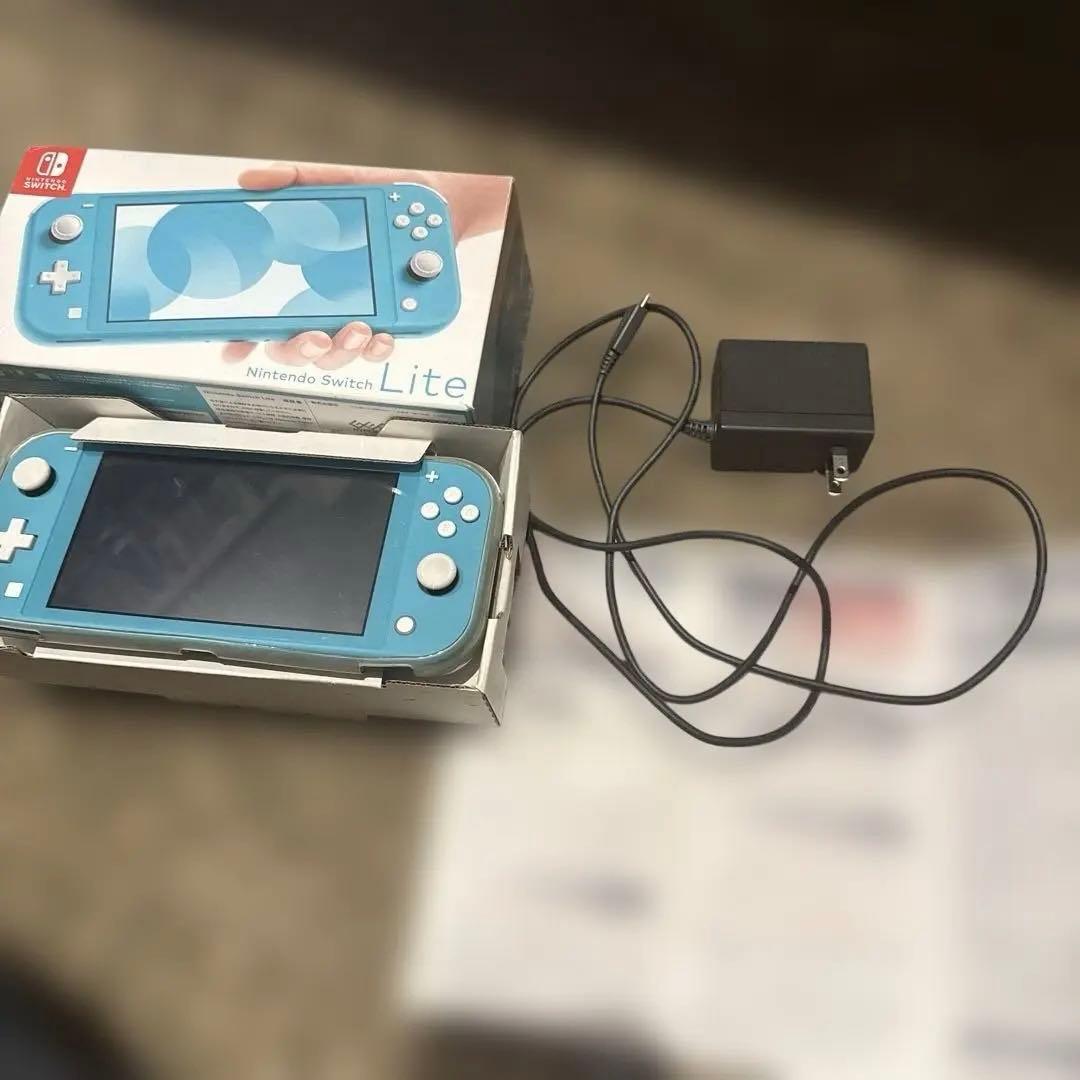 Nintendo Switch Lite 青 充電器付き　保証付