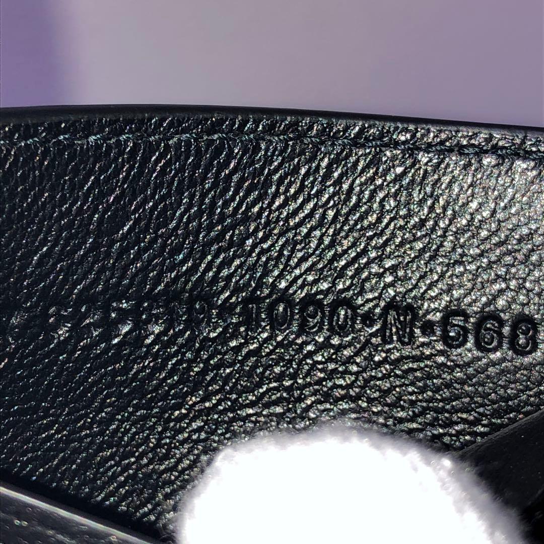 新品未使用　バレンシアガ　マネークリップ　札入れ　シボ革　レザー　黒　付属品完備