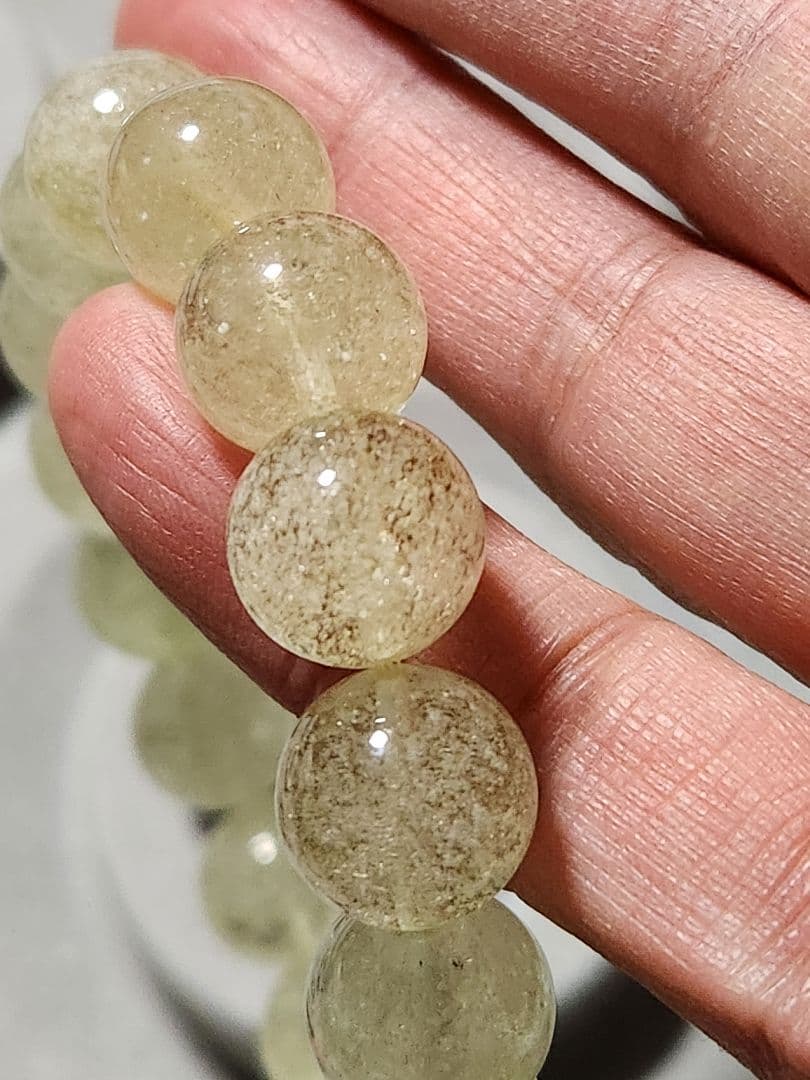 天然石ブレスレット　リビアングラス