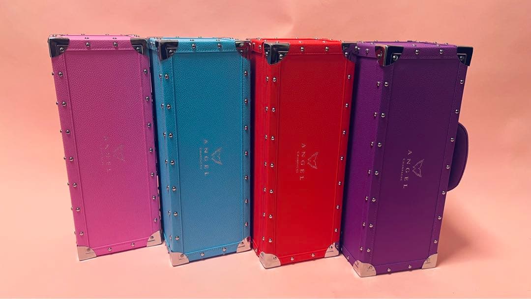 エンジェルシャンパン ヘイローケース＆空瓶4本セット