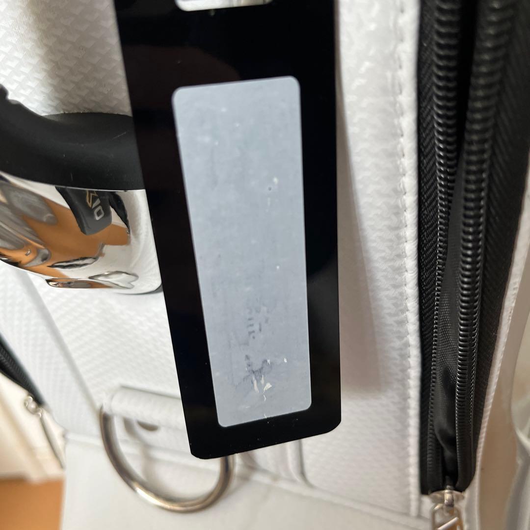 XXIO キャディバッグ ホワイト シルバー