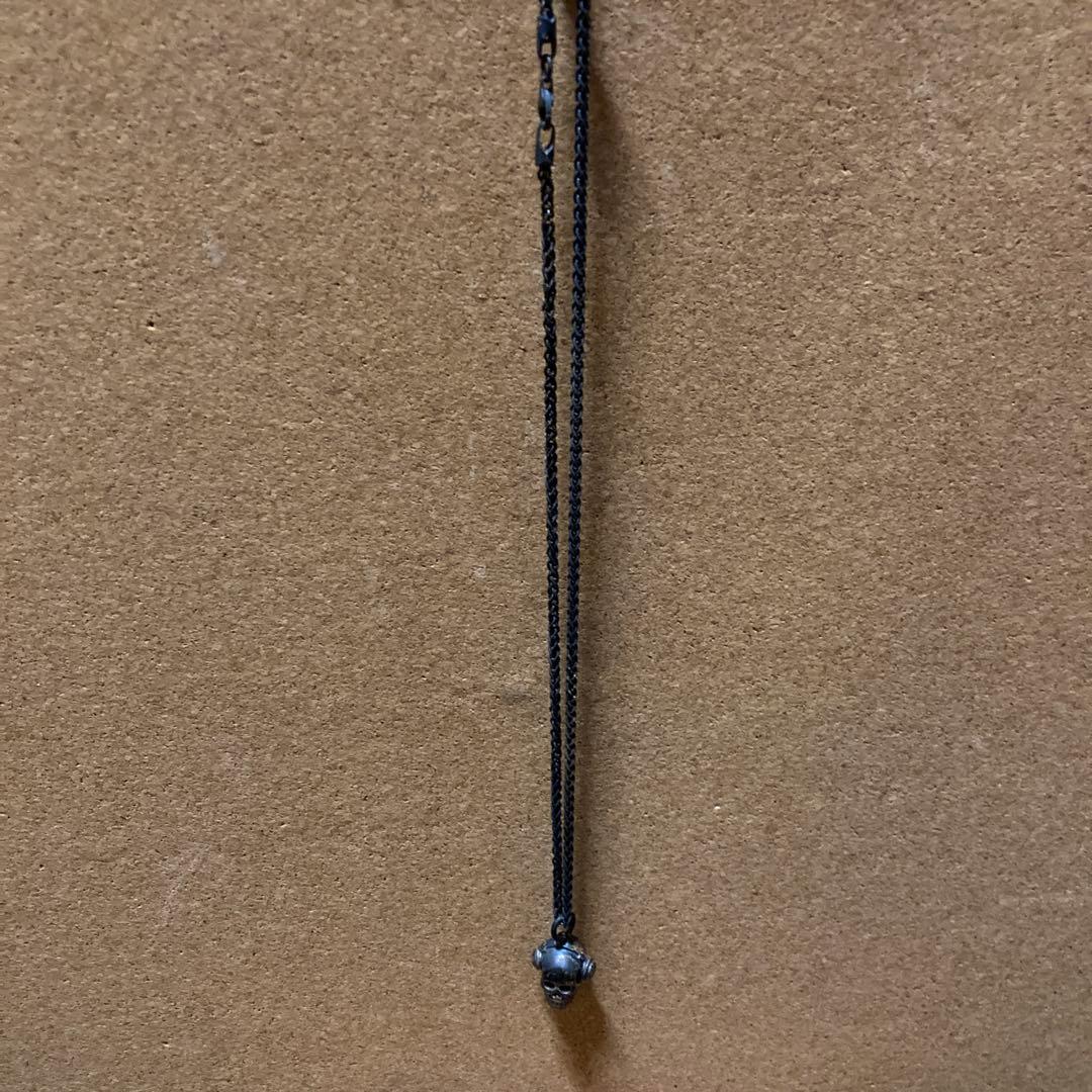 【希少品】OVER THE STRIPES ネックレス〈スカル〉 専用ケース付き