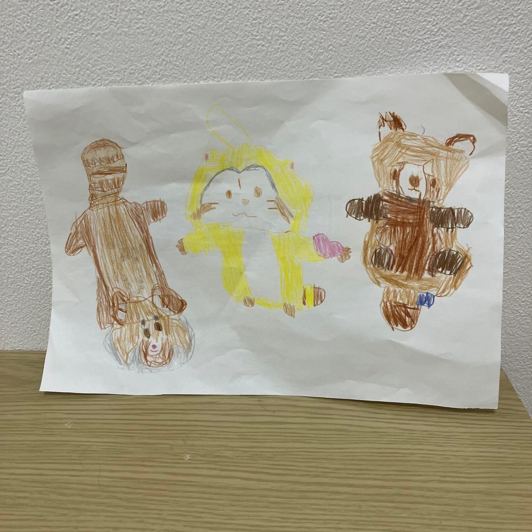 子供の作ったレッサーパンダの絵