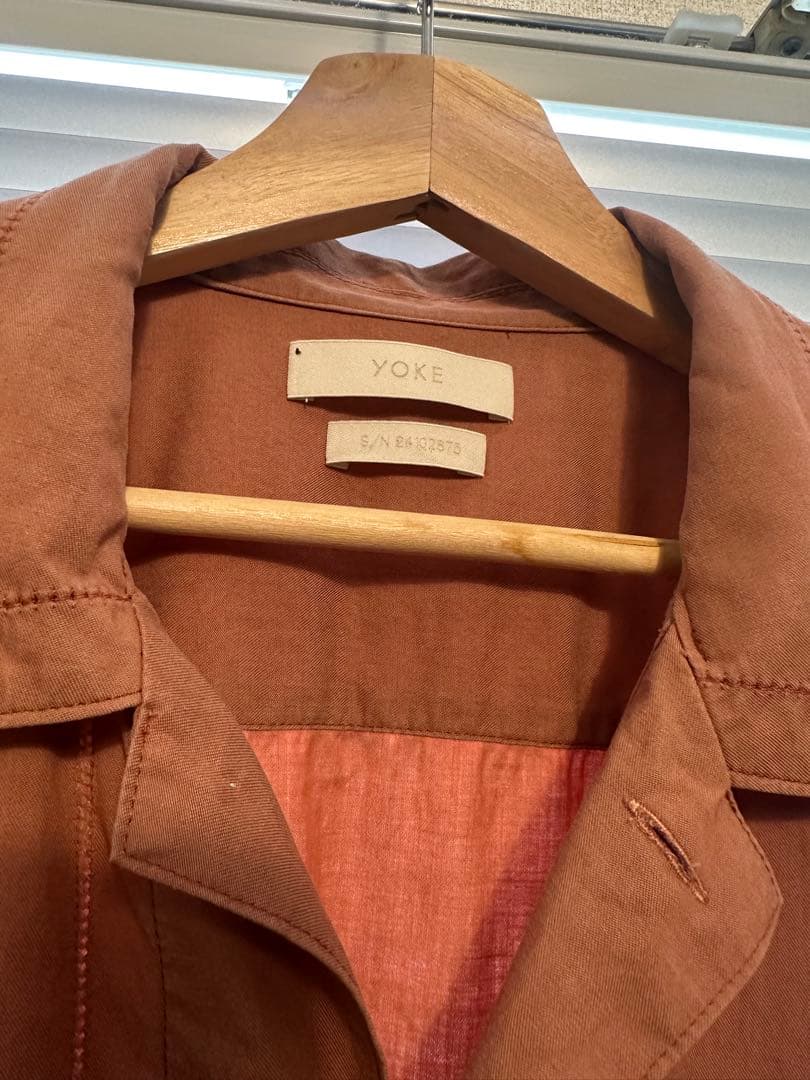 YOKE EMBROIDERY OPEN COLLAR SHIRT 半袖シャツ