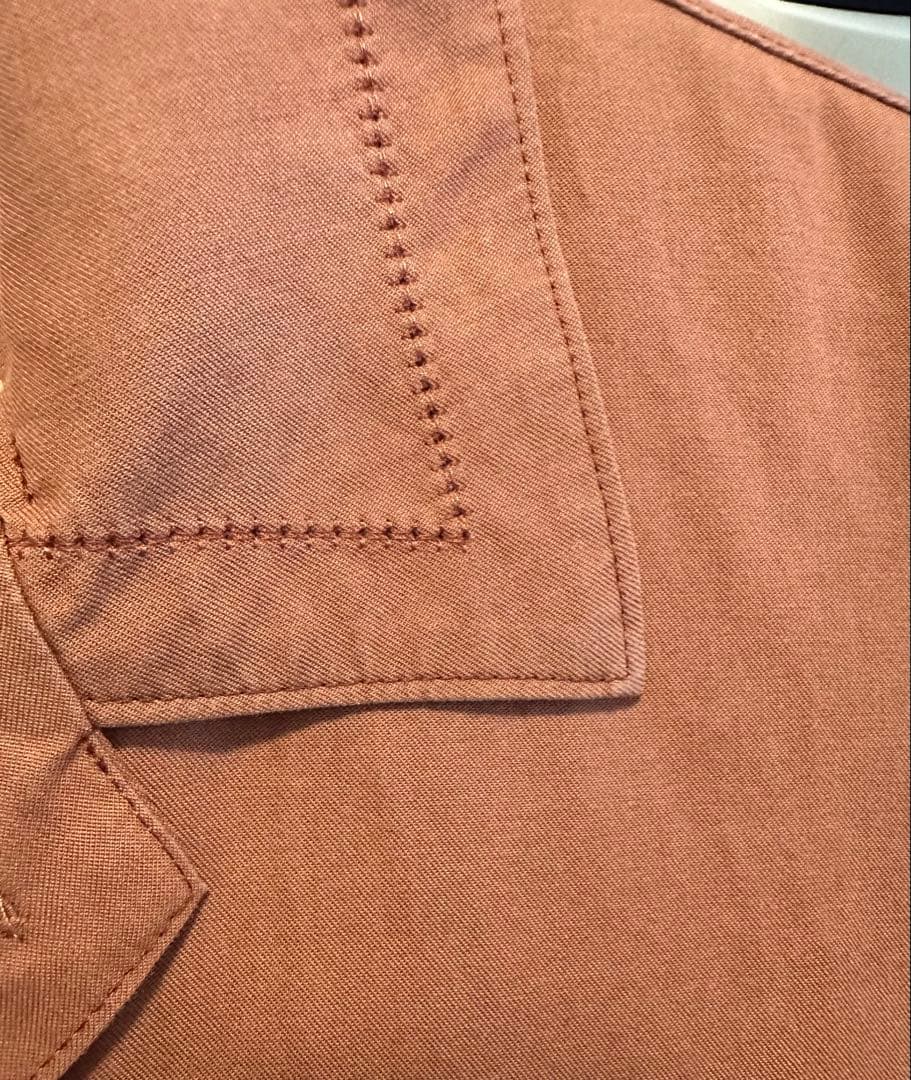 YOKE EMBROIDERY OPEN COLLAR SHIRT 半袖シャツ