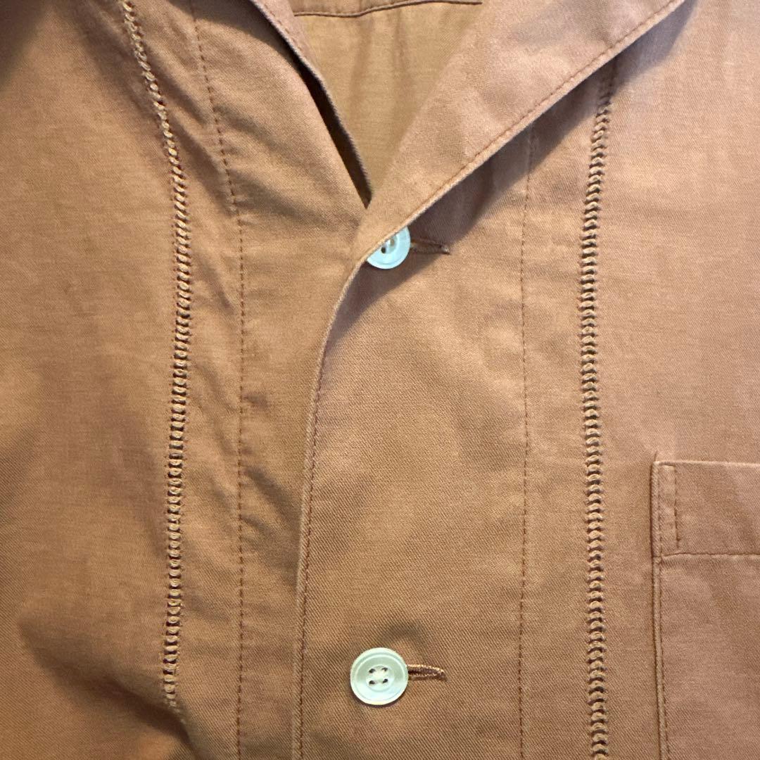 YOKE EMBROIDERY OPEN COLLAR SHIRT 半袖シャツ