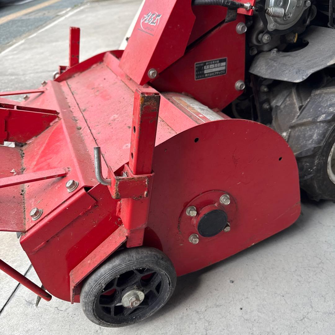 エンジン稼働確認。アテックスatex 　自走草刈機　 刈馬王　ハンマーナイフ