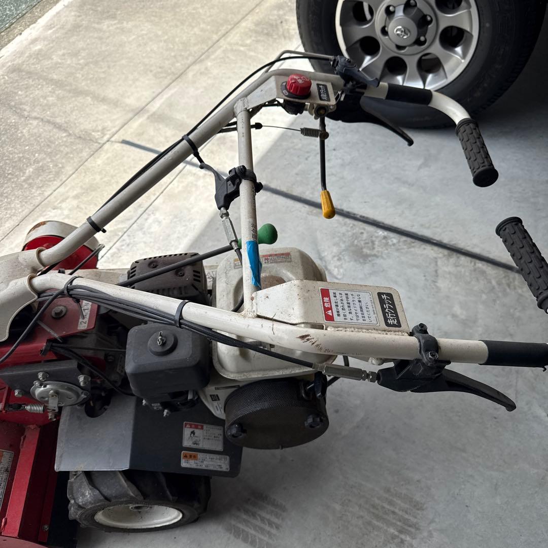 エンジン稼働確認。アテックスatex 　自走草刈機　 刈馬王　ハンマーナイフ