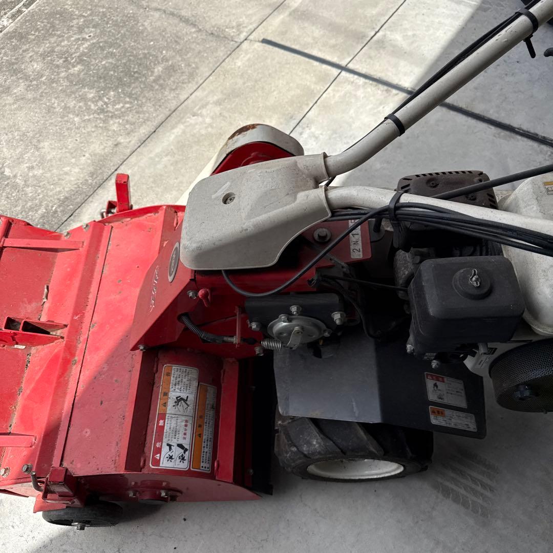 エンジン稼働確認。アテックスatex 　自走草刈機　 刈馬王　ハンマーナイフ