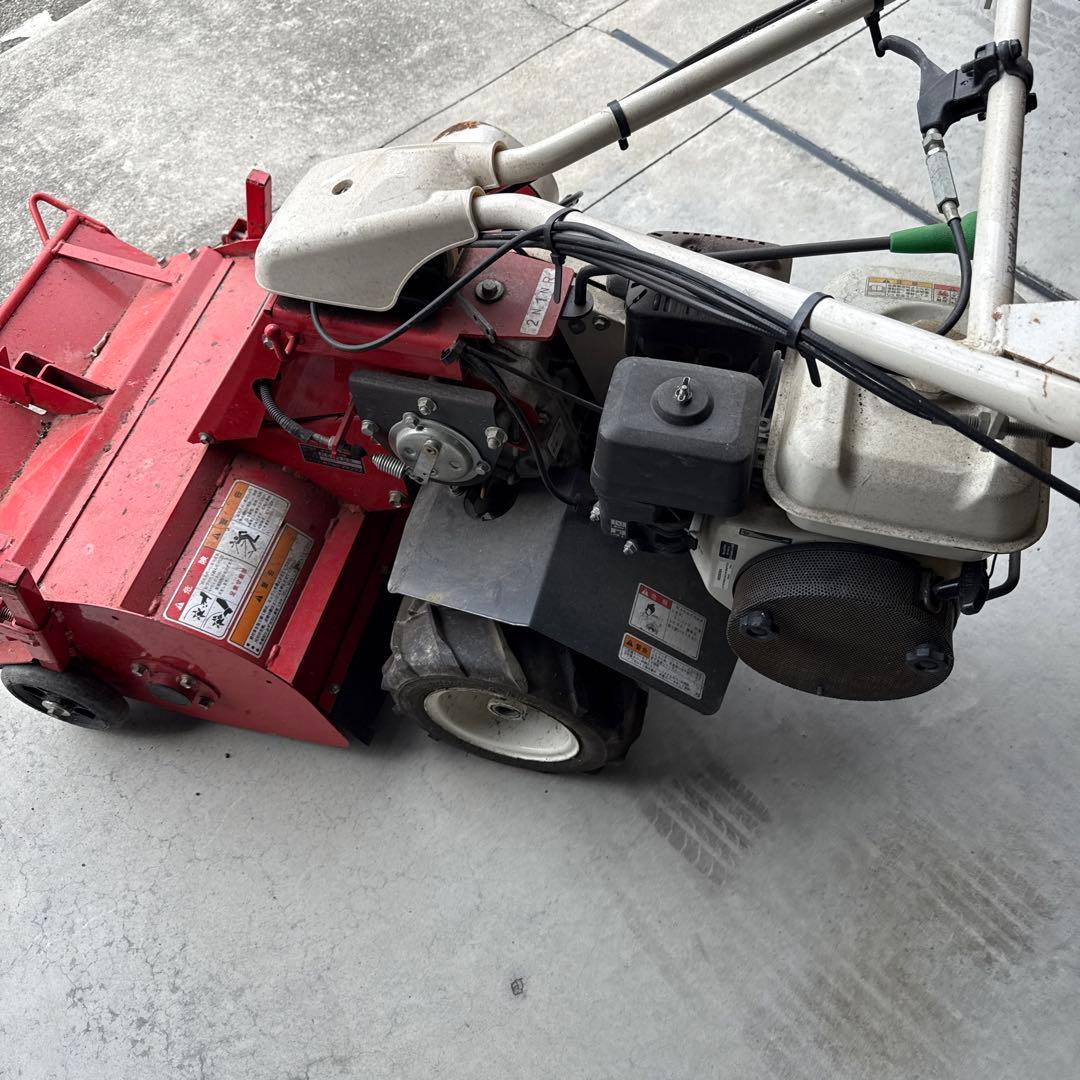 エンジン稼働確認。アテックスatex 　自走草刈機　 刈馬王　ハンマーナイフ