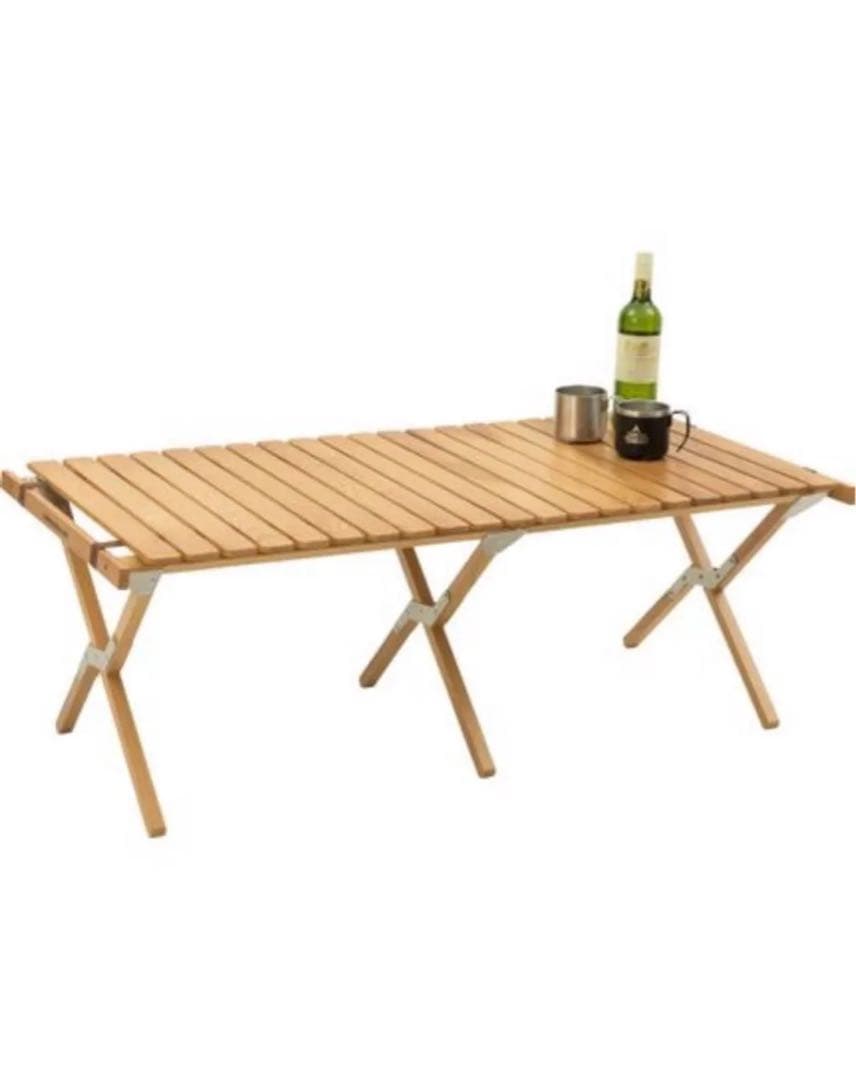 新品未使用 タラスブルバ　ウッドロールテーブル