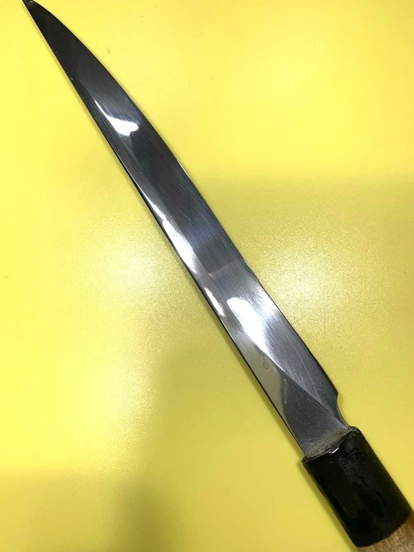 堺　柳刃包丁　刃渡り22cm　波紋出ています。