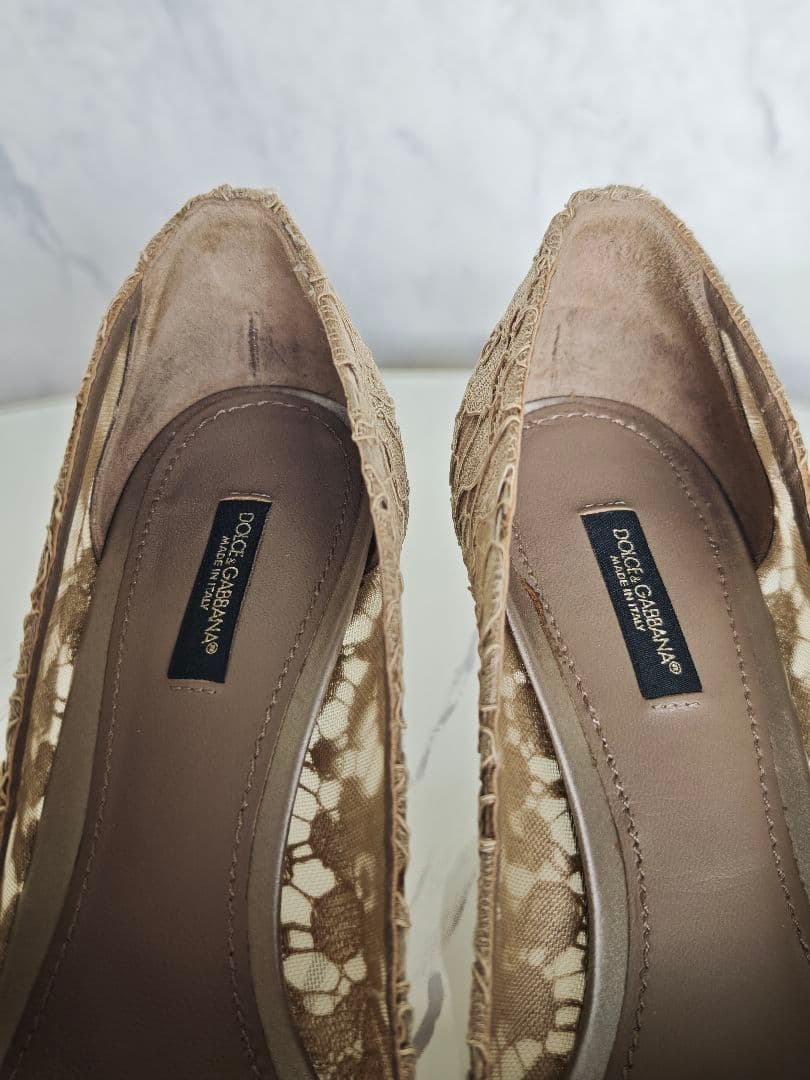 ゆりみり 【美品・現行モデル】 定価：¥156,200 レースパンプス