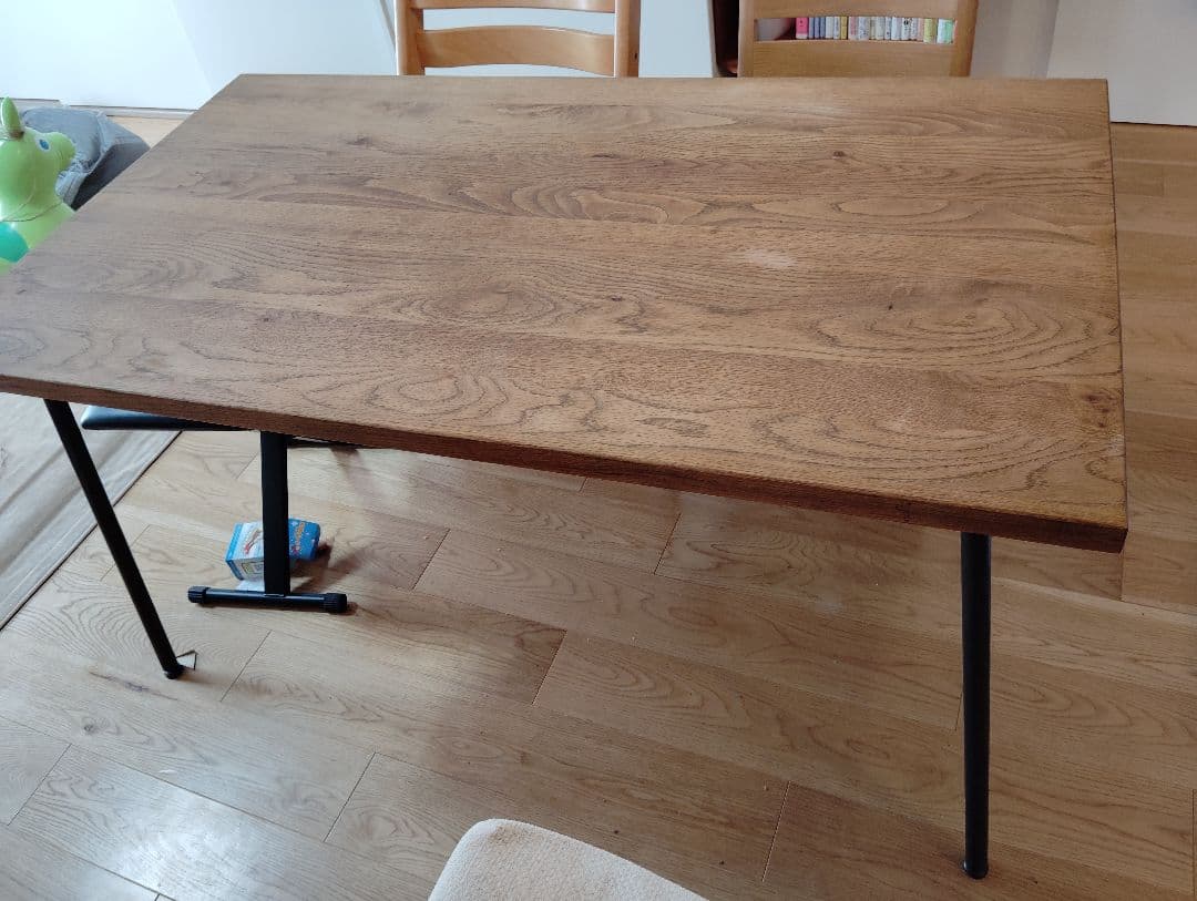 なお★値下げしました！大阪引取限定ダイニングテーブル無垢材関家具オーク材