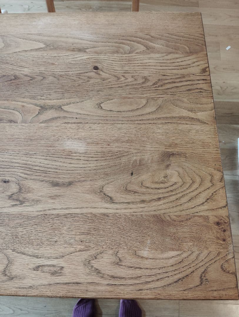 なお★値下げしました！大阪引取限定ダイニングテーブル無垢材関家具オーク材
