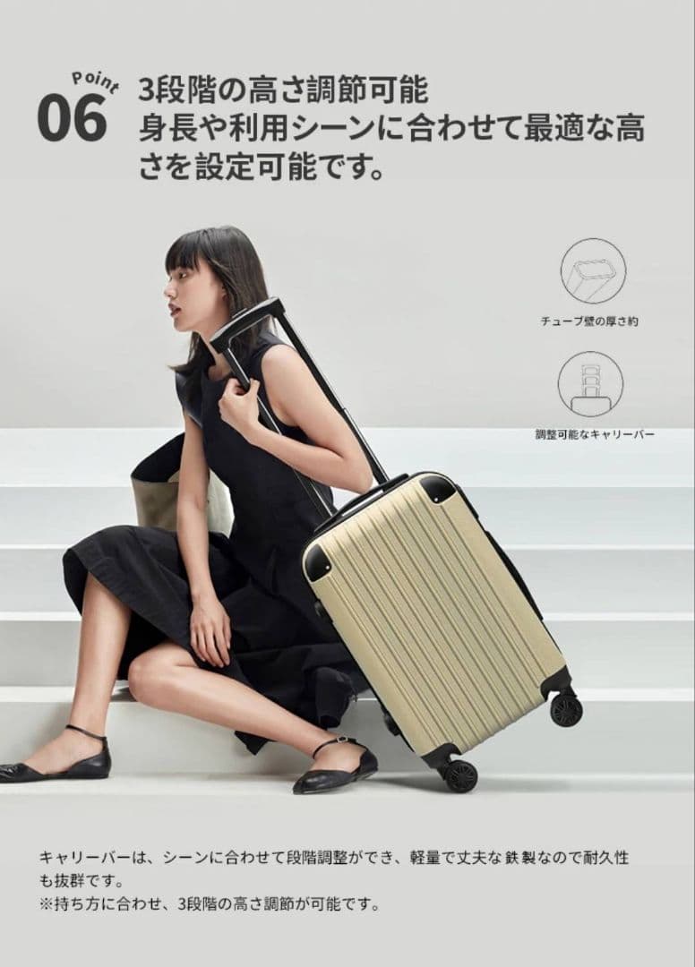 大容量　軽量　スーツケース 本体　高品質　Lサイズ　XLサイズ ダークグリーン