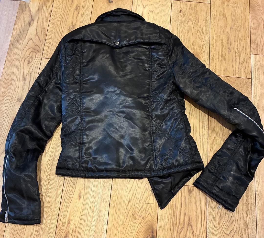 整*理様 h.ANARCHY変形黒ライダースダウンジャケット