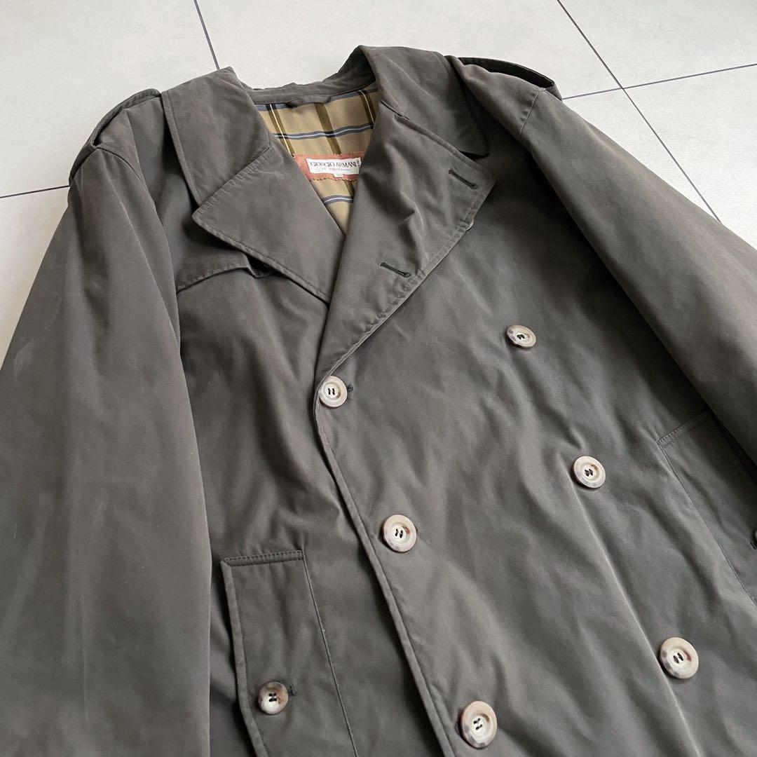 【GIORGIO ARMANI】ビンテージ トレンチ コート ベルト付き