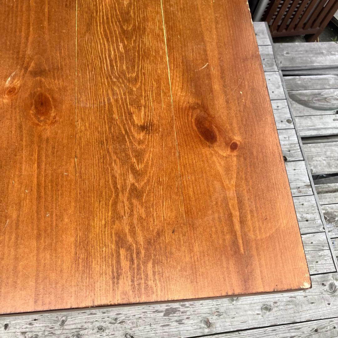 北欧レトロ 三栄 インダストリアル スチール脚 ダイニングテーブル ビンテージ