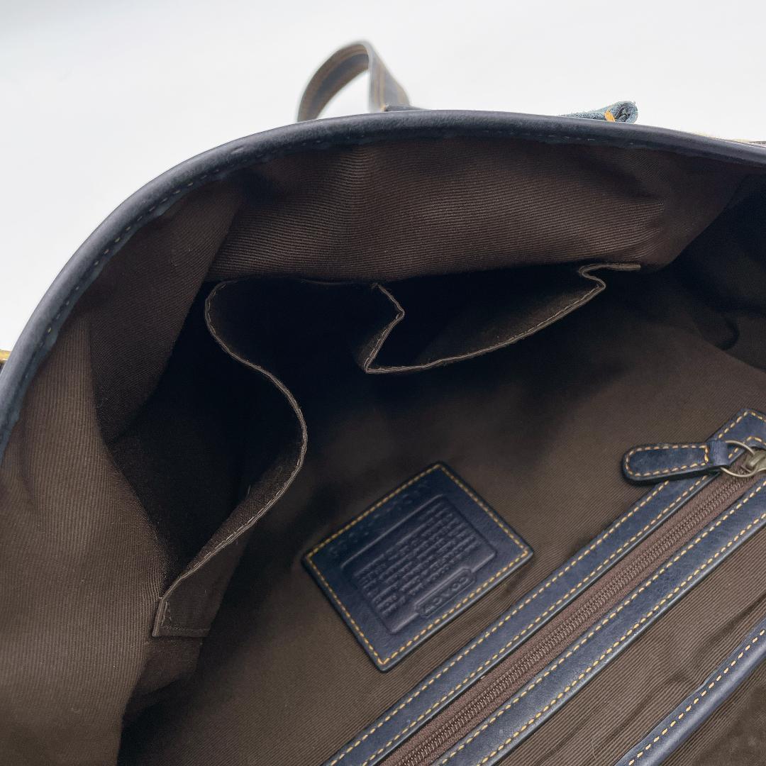 COACH スエード ソーホー シグネチャー トートバッグ　f462
