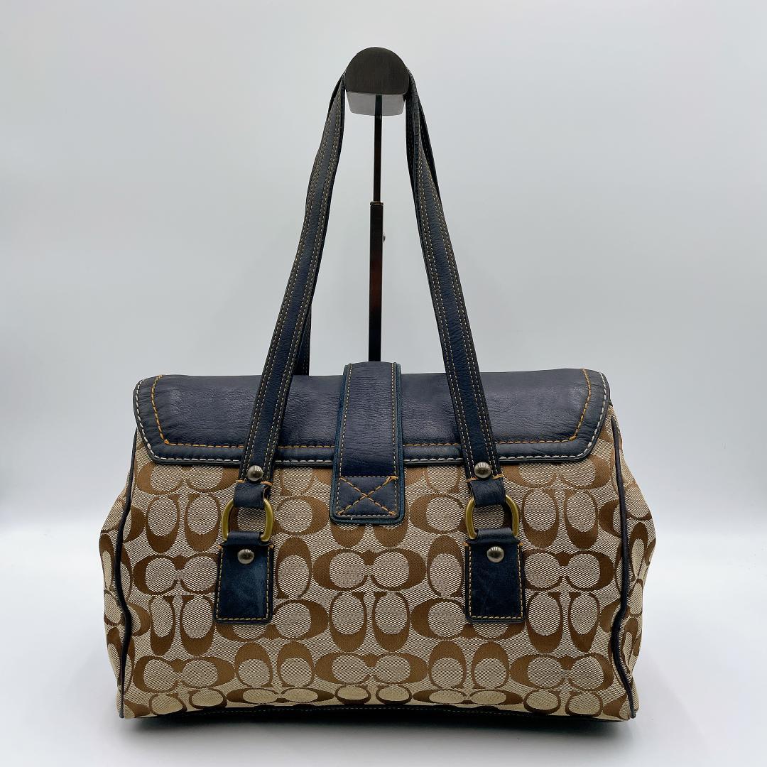 COACH スエード ソーホー シグネチャー トートバッグ　f462