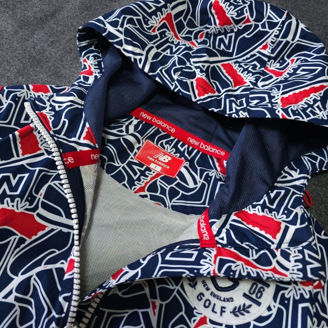 ニューバランスゴルフ】スニーカー総柄 撥水ナイロンブルゾン×スカートアップMS